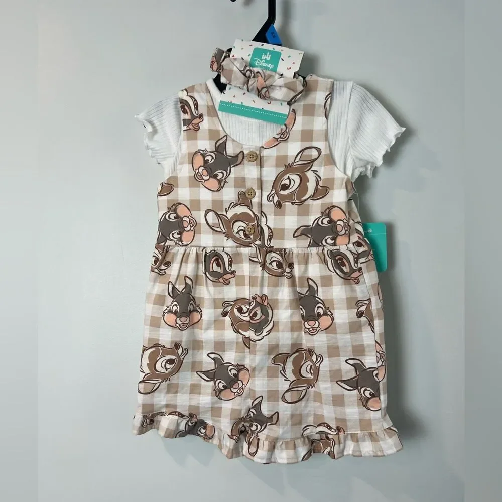 NWT Disney Baby Bambi Thumper Romper with tee Size 24 months